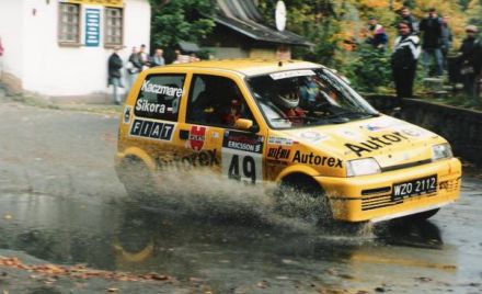Jacek Sikora i Marek Kaczmarek - Fiat Cinquecento Sporting.
